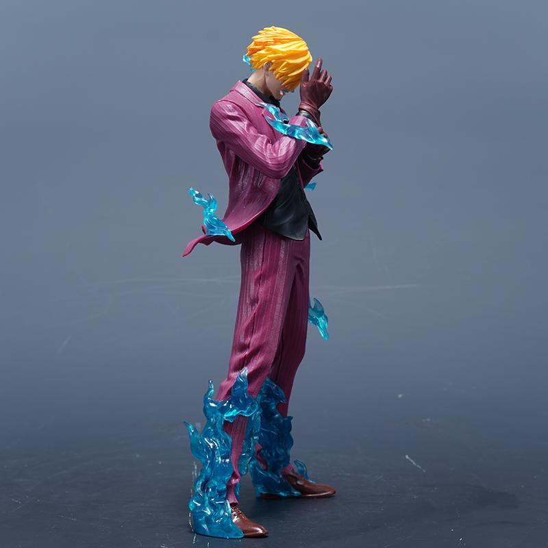 25cm One Piece Anime Figure Sanji Figures Pop Smoking Sanji Figurine Pvc Statue Model Collection Desk Decor Toys Birthday Gifts