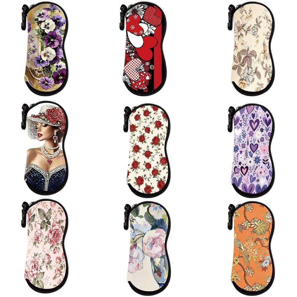 PU Leather Eyeglass Storage Bag Hanging Sunglasses Holder Fashion Sunglasses Case for Travel