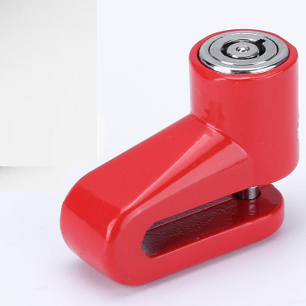 

Motorcycle Disc Brake Lock Anti-Theft Security Mountain Bike Durable Keyed Lock with 2 Keys, No Electricity or Battery Required красный