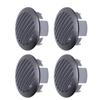 4Pcs 3in 76mm RV Air Louver Ceiling Vent 316 Stainless Steel Boat Ventilation Cover Round Air Vent Louver for Yacht