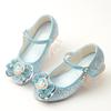 Aisha Bowknot Children's Shoes Spring and Autumn Korean Style Fashion Crystal Sequin Single Shoes with Chunky Heel for Girls Princess Shoes