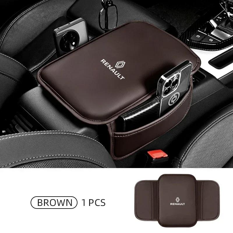 

2026 Горячие Внутренние Наклейки Для Renault Для Renault Clio 4 Megane 3 2 Captur Trafic Logan RS Аксессуары Подлокотник Ящик Для Сиденья Автомобиля Pro коричневый