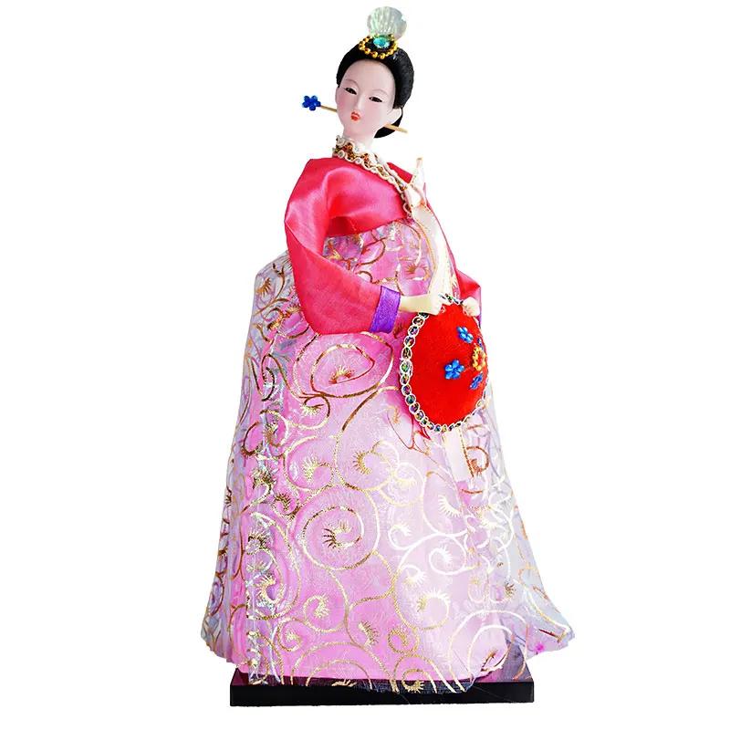 South Korea Girl North Korea Doll Human Shape Silk Doll Home Decoration Accessories Figurine Craft Decorations For Home Folk Art
