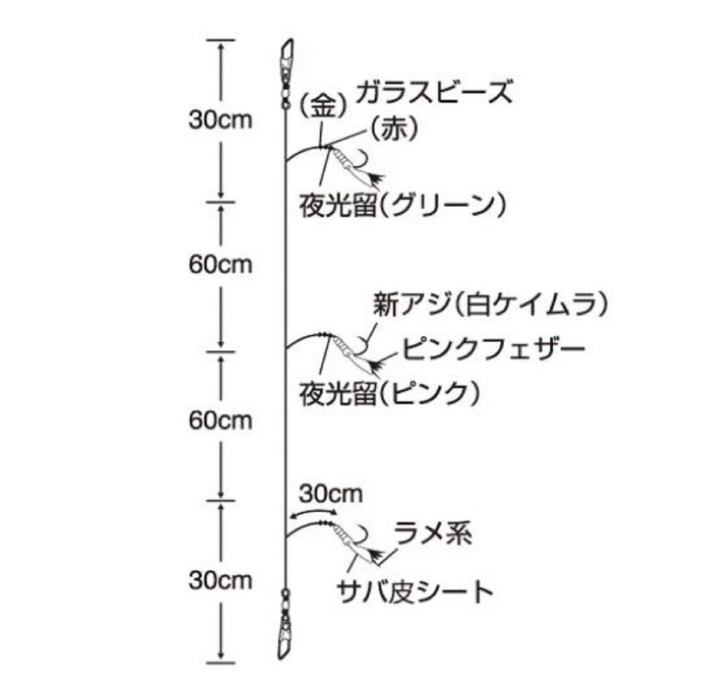 Sasame TOK-017 Hitohiro Sabiki PF 30cm Size 11 (0930)