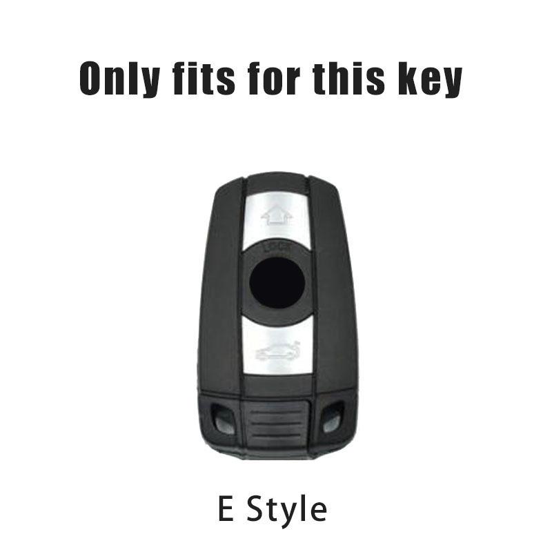 SQKR7 Car Leather Zinc Alloy Car Key Case Cover For BMW 1 3 5 Series X1 X3 X4 X5 F10 F15 F16 F20 F30 F18 F25 M3 M4 Auto Accessories