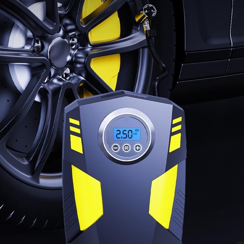 400B 100PSI Car Digital Electric Tire Inflator Portable Air Compressor 12V