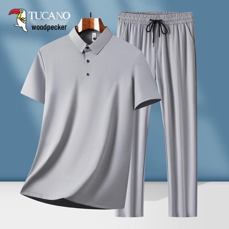 TUCANO Men s Ice Silk Short Sleeve & Pants Set L