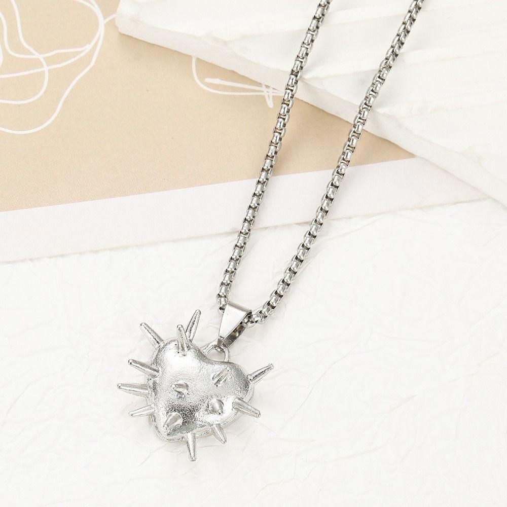 4PCS Gothic Style Thorn Love Necklace Set Personality Crucifix Pendant Chain  Church