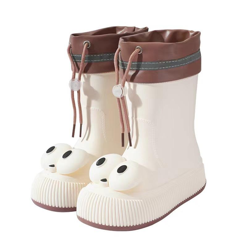 Women's Rain Shoes Women Functional Shoe Parent-child Fashion Cartoon Outdoor Non-slip Waterproof Bundle Medium Tube Women Boots
