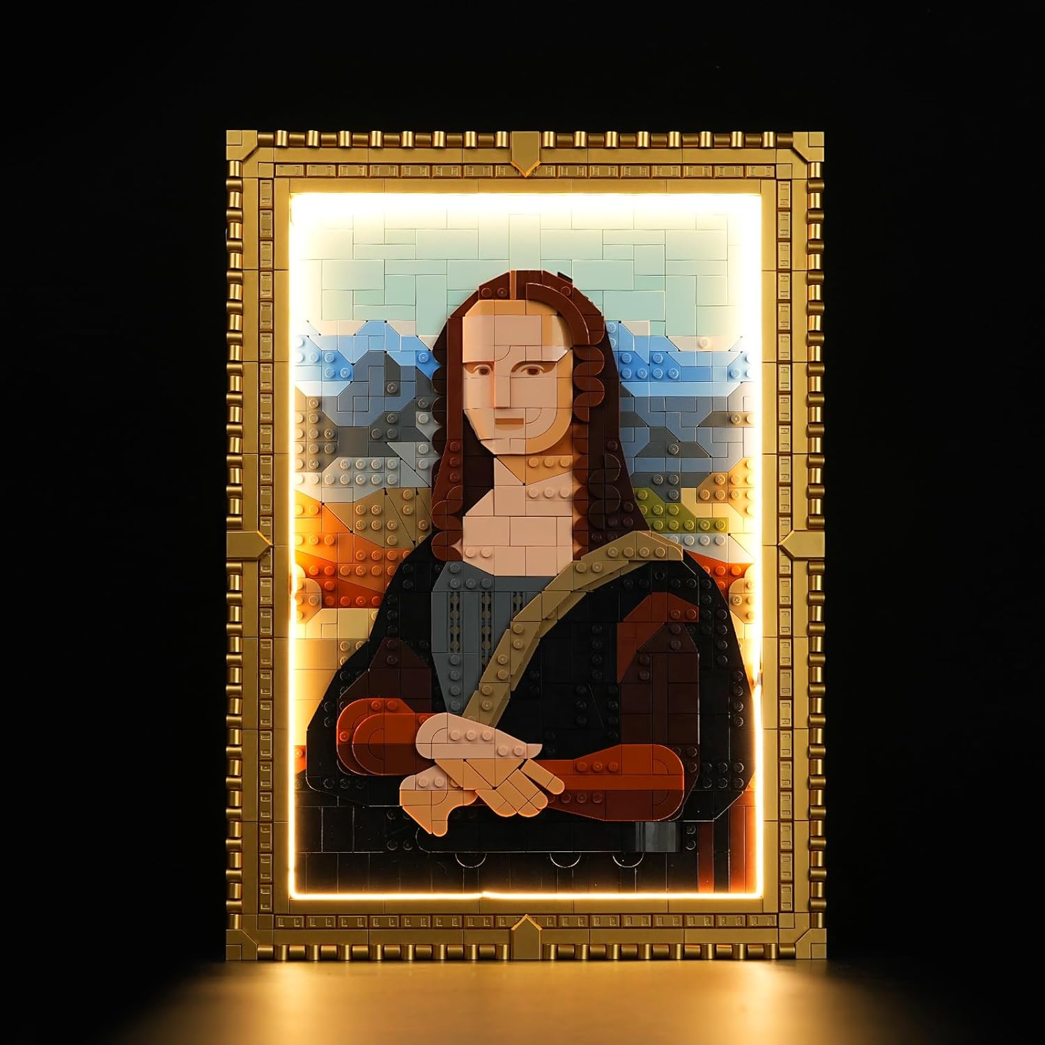 

Набор подсветки для Lego Art Мона Лиза 31213, Инновационная картина Леонардо да Винчи, Подвесной креативный светодиодный набор для освещения, Подсветка, совместимая с Lego 31213