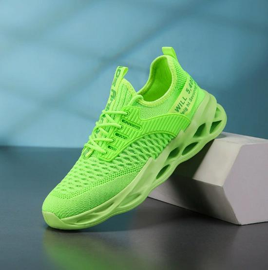 Men's Lightweight Korean-Style Mesh Running Shoes, Casual Trendy Design