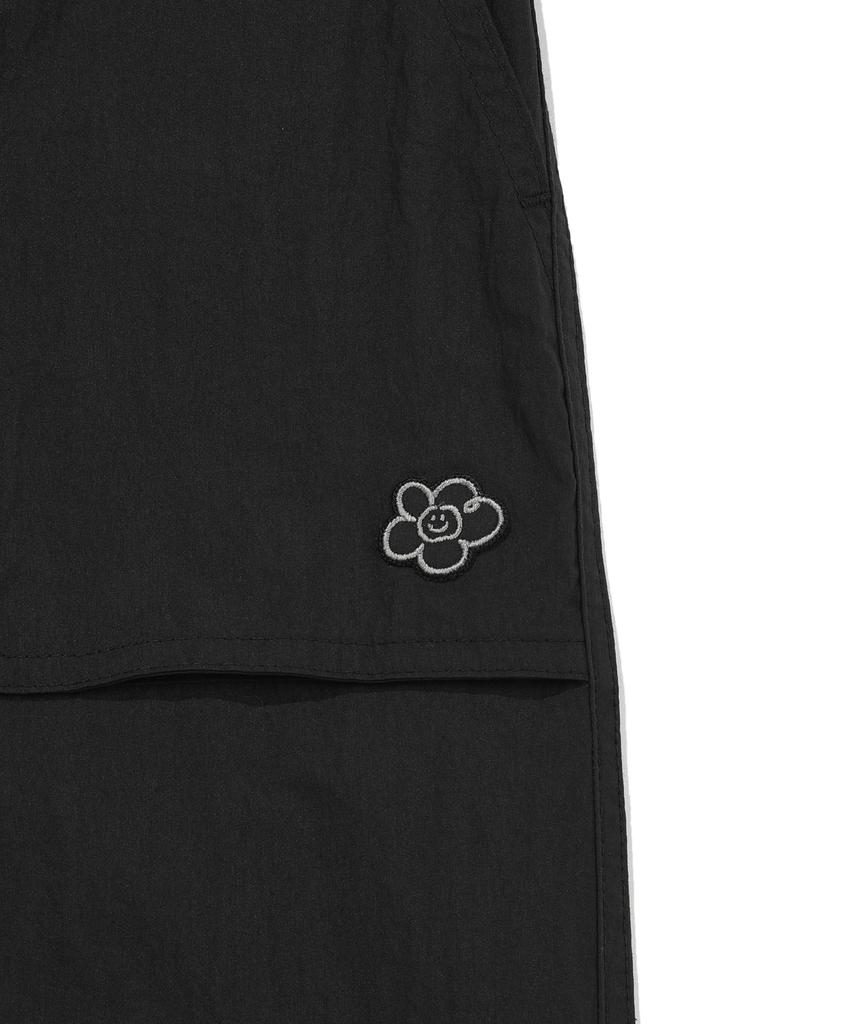 WACKY WILLY Women'S Cotton Nylon Parachute Pants Black