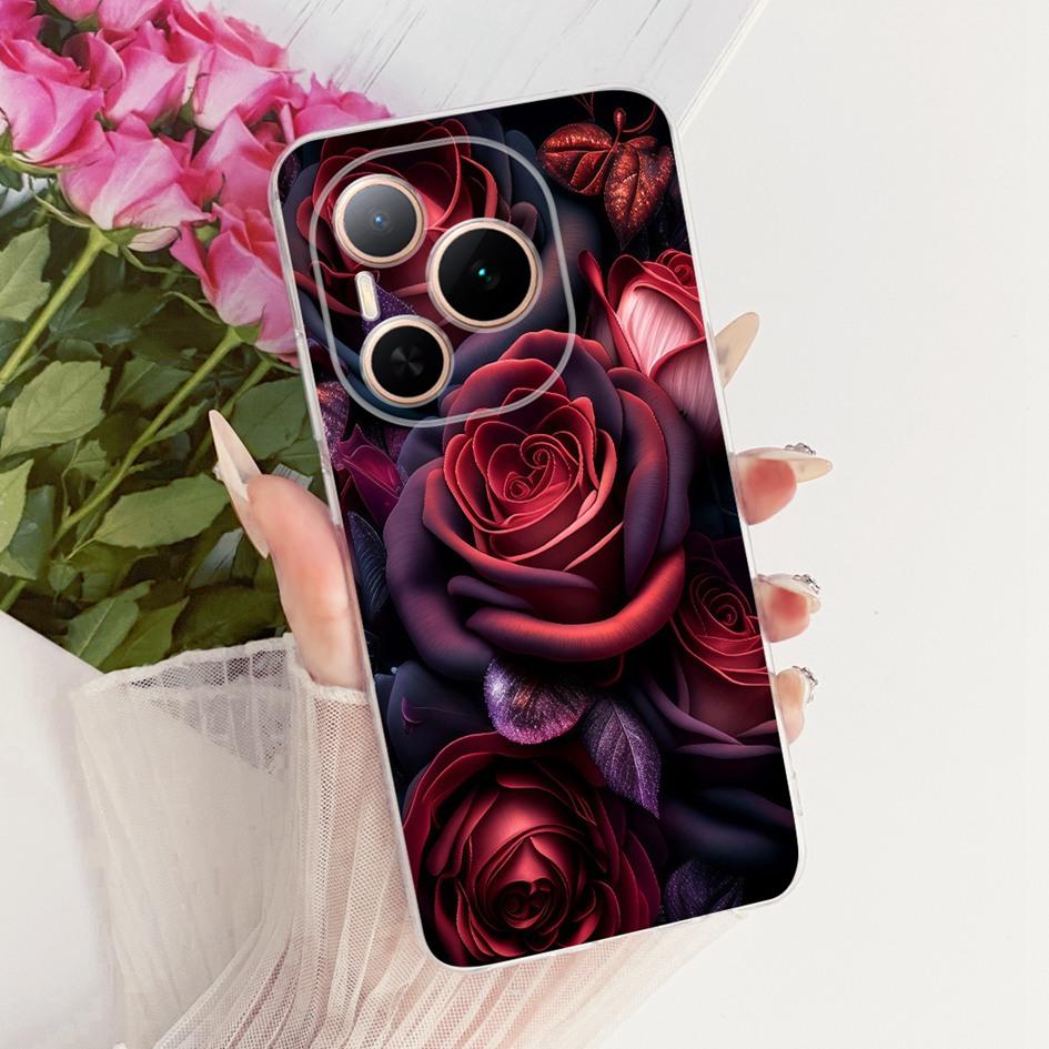 For Honor Power 5G Case DVD-AN80 DVD-AN00 Shockproof Cover Fashion Flower Marble Soft Silicone Fundas For Honor Power 2025 Coque