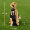 Solar-Powered Dog Garden Decor Outdoor Lawn Ornament Resin Statue Yard Patio Decoration