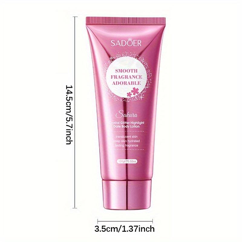 Cherry Blossom Moisture Crystal Glow High Gloss Dating Cherry Blossom Scent Body Lotion Deep Moisturizing Hydrating Body Lotion