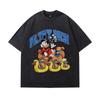 TKPA American Retro Nirvana Band Vintage Washed Short Sleeve T-shirt for Men