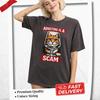Adulting Is A Scam Shirt, Funny Orange Cat T-shirt, Sarcastic Cat T Shirt, Humor Ginger Kitten Tee, Cat Lover Gift Shirt