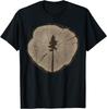 Stump of Life Vintage Tree Trunk Nature Lover Design T-Shirt