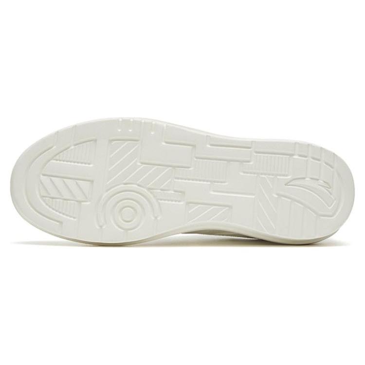 New Anta Life Collection Anti Slip And Wear Resistant Breathable Low Top Skateboard Shoes White Green 912328060-2
