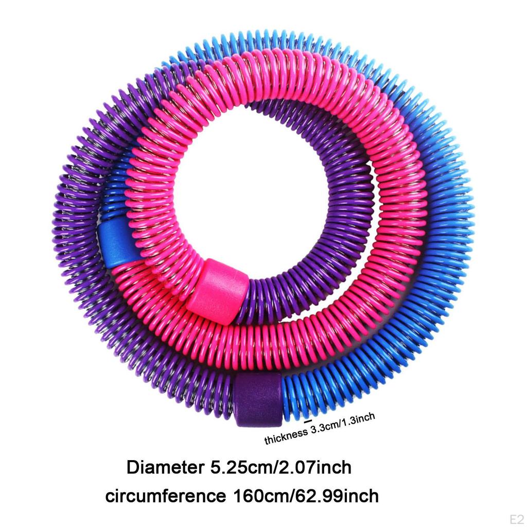 , Exercise Hoop, Foldable, SportPVC, Comfortable, Portable, Workout, Waist-Friendly Design for