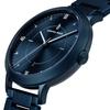 Lilianthal Berlin Automatic Date Skeleton Made in Men's Watch, Blue, Display, Back, Germany, Z01-103-B040E