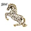 Magnifique Accessoire Animalier 1/2 Pièces Broche L'Année du Cheval Creux