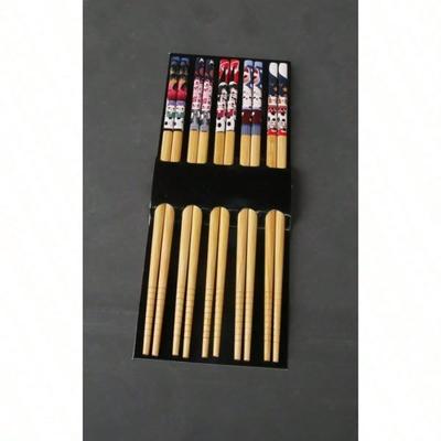 5 Paar wiederverwendbare Essstäbchen für Sushi, rutschfeste Essstäbchen für Lebensmittel, chinesische Essstäbchen, Geschirr, Geschenk, Küchenutensilien
