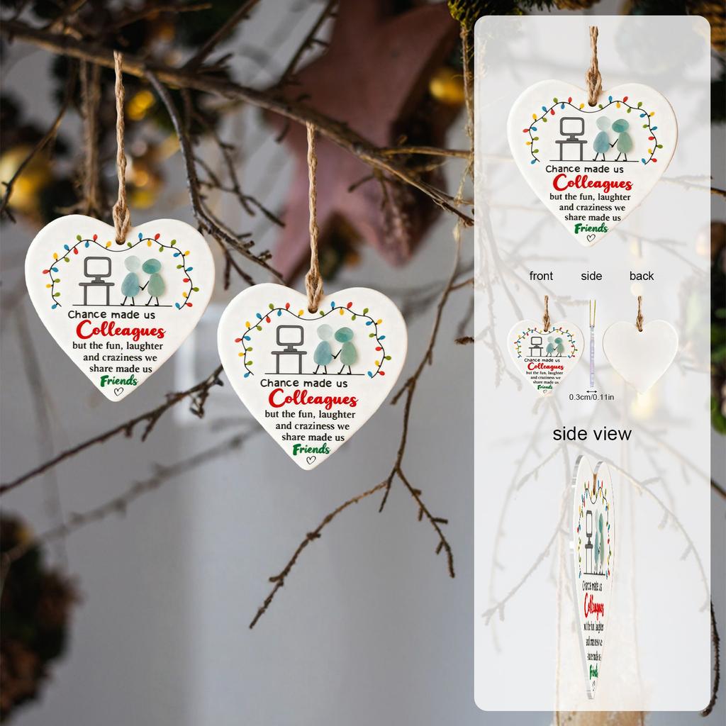 Heart Shaped Christmas Tree Ornaments, Christmas Decorations, Home Decor, A Christmas Surprise For Family And Friends.