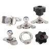 L Track Double Lug Threaded Stud Nut Kit Stainless Steel L Track Threaded Stud Fitting for Truck Bed Pickup RV ATV