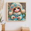 Snow Girl 5D DIY Diamond Art Painting Kits for Home Wall Decor Diamond Art Kits Crystal Rhinestones Diamond Painting 30x30cm