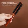 Boar Bristle Round Hair Brush Curling Volumizing Detangling Portable Hair Straightening Brush Men Women Hair Comb