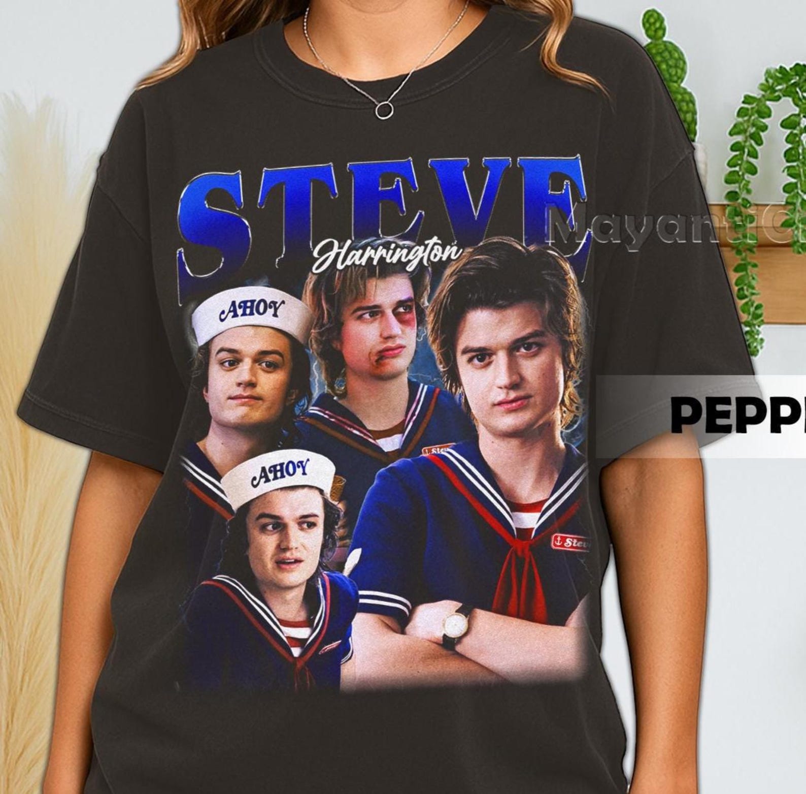 Retro 90 s Comfort Colors Steve Harrisngton T-Shirt, Steve Harrisngton Movie Graphic T-Shirt, Gift For Women and Man XL