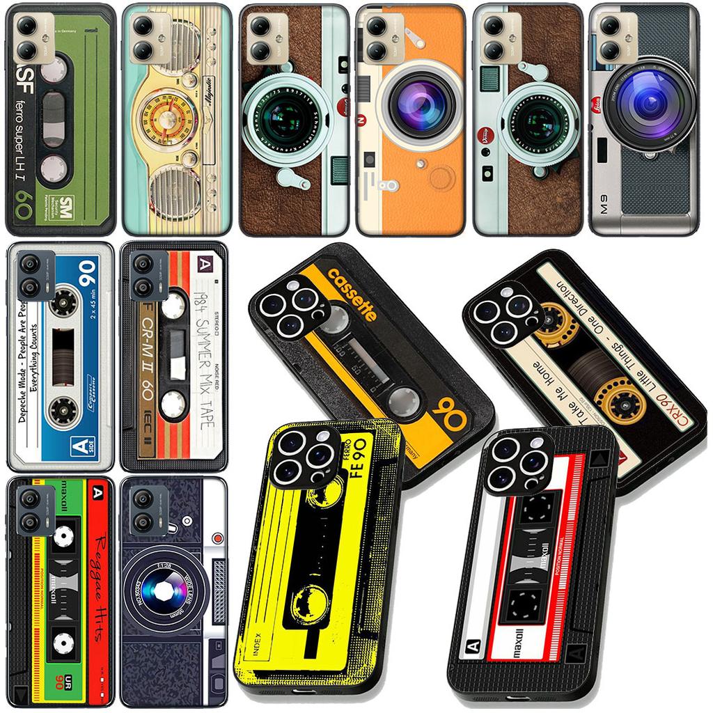 Retro Camera Vintage Cassette Tape Cover for Samsung Galaxy A04 j7 J5 J2 Prime J8 A01 A02 A03 A56 A42 M06 M16 M56 M23 M55 Case