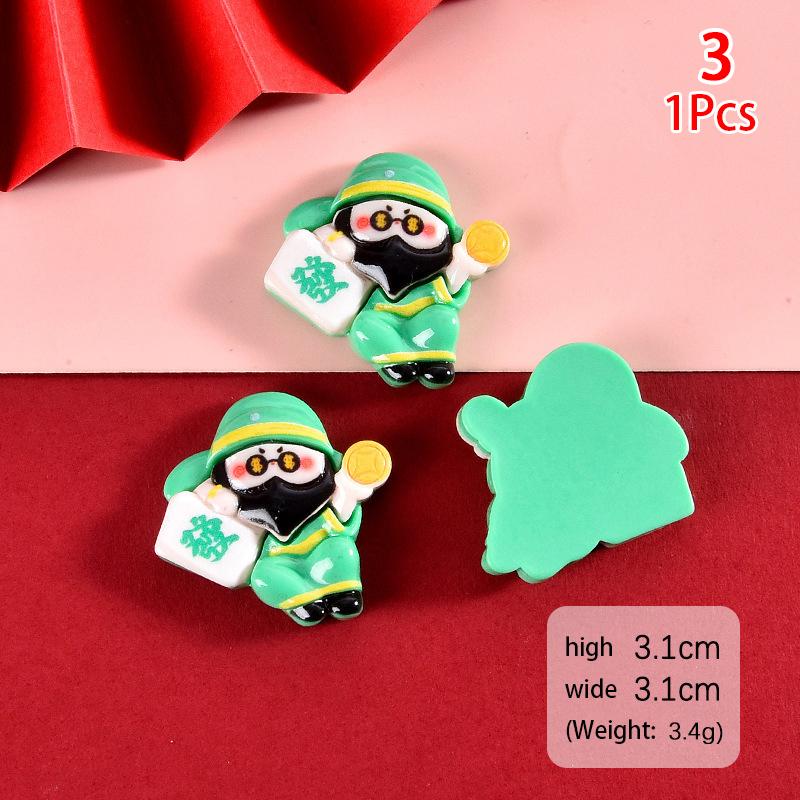 

Мультфильм Бог богатства Гуань Юй автомобильные аксессуары смола Diy аксессуары чехлы для телефонов украшения наклейка на холодильник