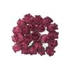 [Paper Flowers X Natural Feel] Artificial Flowers, Rose Buds, Plump, Mini Size, Wine Red, Set of 25, Available In 9 Colors, Japanese Paper Style,