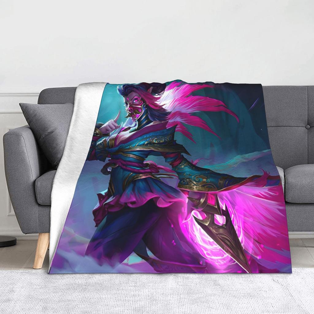 Dota Game Knitted Blanket  Fuzzy Throw Blanket Bed Sofa Decoration Ultra-Soft Warm Bedspreads