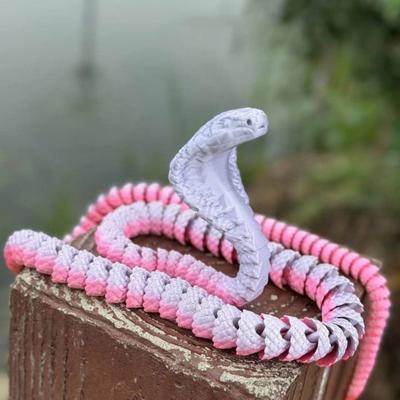 Yousheng Figurka Węża Drukowana w 3D Ruchome Stawy Figurka Węża Artykułowany Model Zwierzęcia Zabawka Ozdoba Dekoracyjna na Biurko Półkę na Książki do Domu Biura