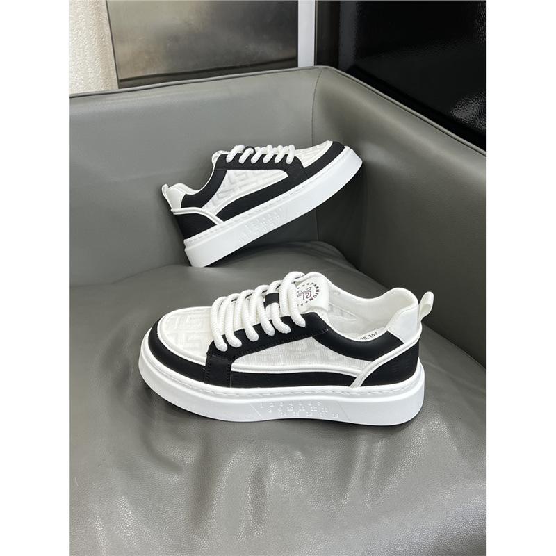 Summer New Breathable Mesh Shoes Platform Sports Casual Board Shoes