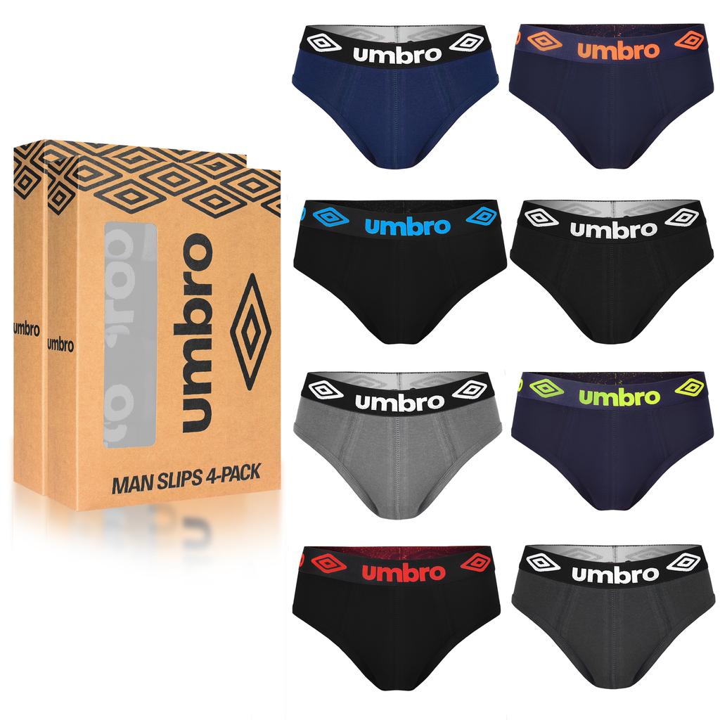 Umbro Pánské slipy, Bavlna, Sada, 8 kusů