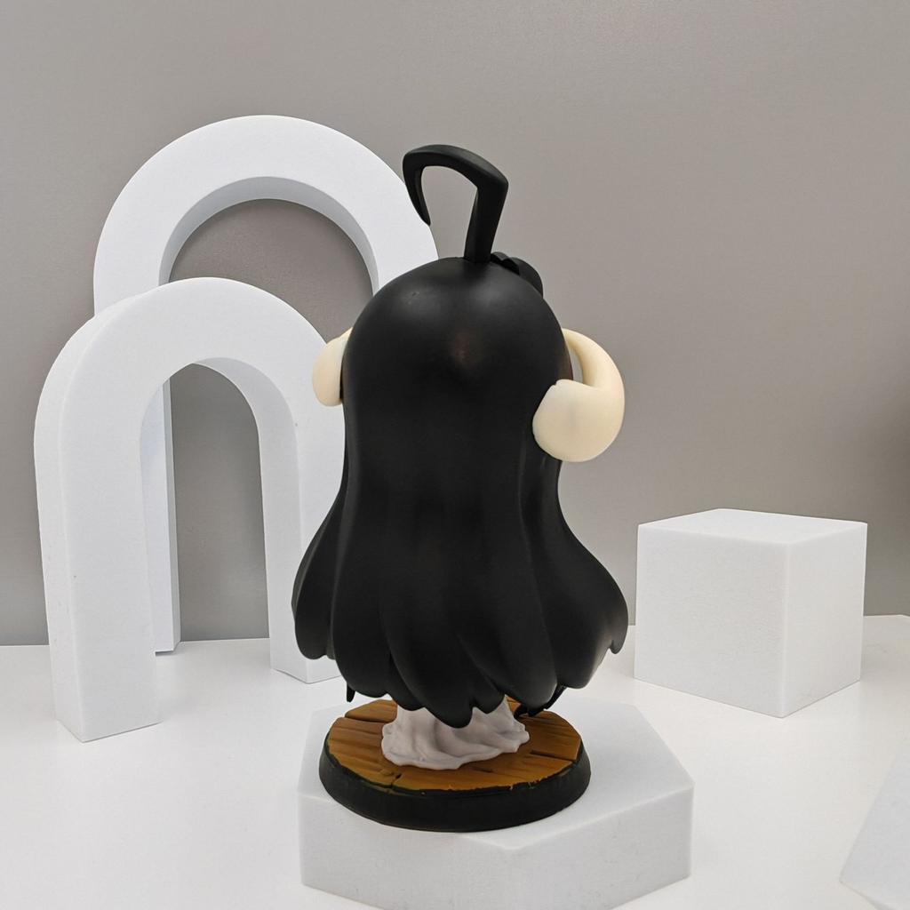 12cm Anime Overlord Pillow Albedo Q Version Pvc Action Figure Model Doll Collection Decoration Kid Birthday Toy Gift