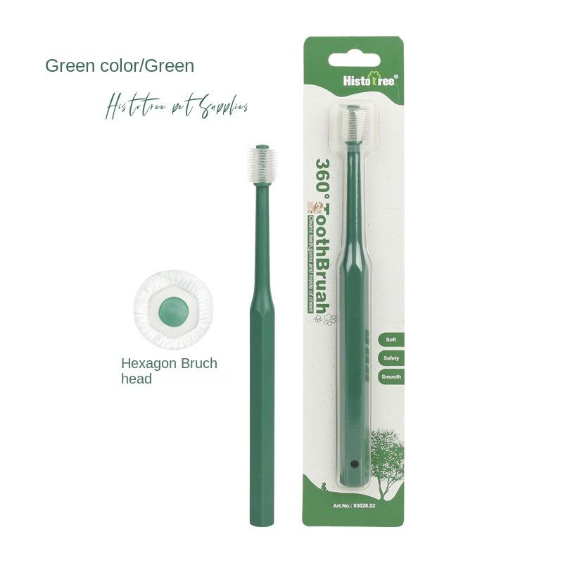360 Degrees Pet Toothbrush Cat Brush Pet Toothbrush Cleaning Products Addition Bad Breath Tartar Teeth Dog Cat Cleaning Supplies