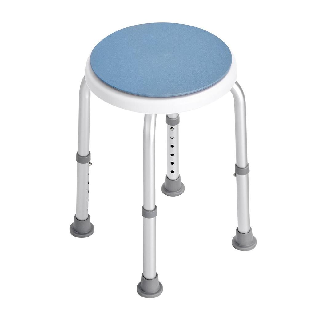 Shower Chair 360 Degree Rotating, Adjustable Height Shower Stool Seat, Bath Chair for Inside Shower or Tub, Non-Slip Bench Bathtub Seat Stool for