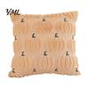 Farmhouse Fall Pillow Covers Plush Pumpkin Cushion Cover, Halloween Throw 18 X Inches Maple Leaf Case for Sofa Couch Cozy Decor Unique Home