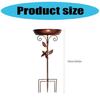 Weatherproof Metal Bird Bath for Patios and Gardens Featuring a Unique Bird and Leaf Design