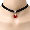 Heart Victorian Necklace Vintage Goth Velvet Fashion Chokers Pendants