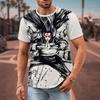 Ανδρικό T-Shirt Naruto Ιαπωνικό Anime 3D Εκτυπώσεις Casual Κοντομάνικα T-shirts Street Φαρδιά Ρούχα Μόδα Καρτούν T-Shirts