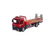 1/24 Electric Flatbed Trailer Cement Pump Truck Model Toys Diecast Alloy Car Doors Opened Sound Light Vehice Children's Boy Gift