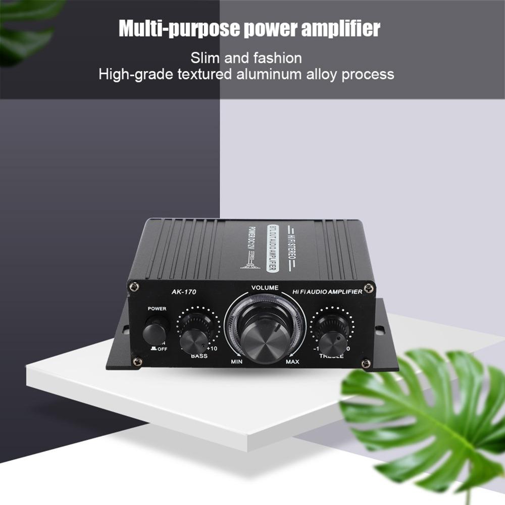 20w+20W Audio Amplifier 47K Resolution Stereo Amplifier Durable Mini Power Amplifier  Car Stereo