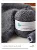 Long-Haired Mink Velvet and Cashmere Yarn: Hand/ Machine-Knitted, Medium-Thick