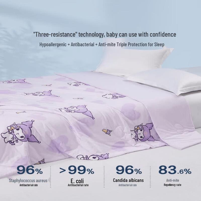 Mercury Home Textiles Pure Cotton Knitted Hypoallergenic Summer Quilt 120cm x 150cm
